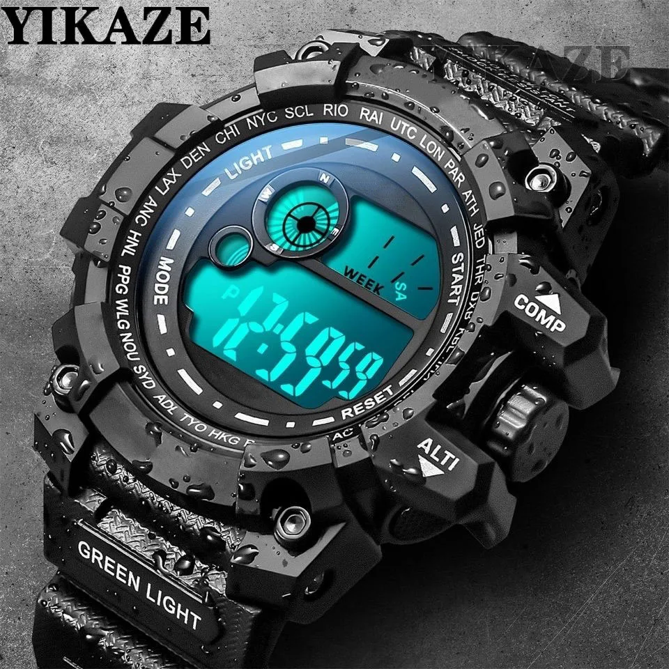 Minimalist Thin Watch - YIKAZE jam tangan Digital LED pria,