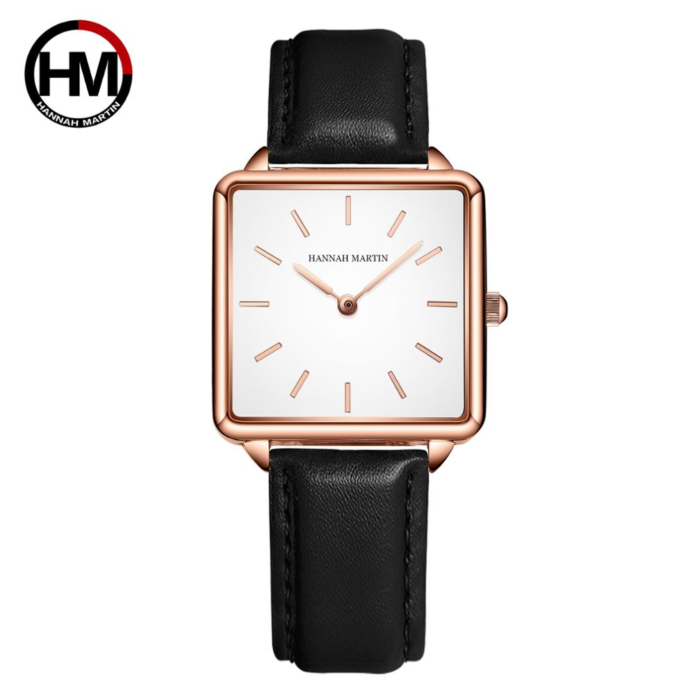 Minimalist Thin Watch - Tali Kulit Asli Gerakan Kuarsa Jepang