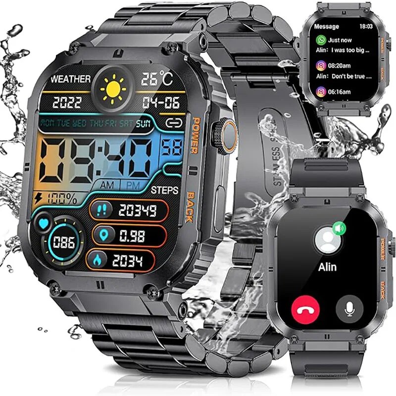 Smartwatch Watches For Mens - LIGE jam tangan cerdas pria, jam
