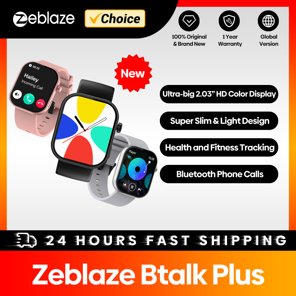 Smartwatch Health Watches For Men - Zeblaze Btalk Plus jam tangan pintar