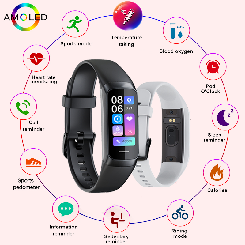Smartwatch Health Watches For Men - LIGE 1.1 Inci Amoled Monitor Detak