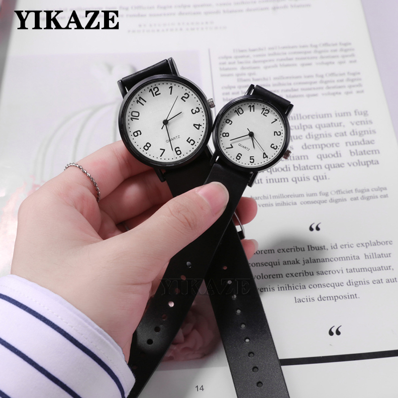 Minimalist Thin Watch - YIKAZE jam tangan wanita sederhana hitam