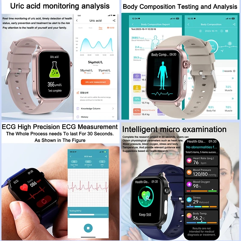2025 Baru Untuk XIAOM1 ECG+PPG - Smartwatch Health Watches For Men ulasan dan harga