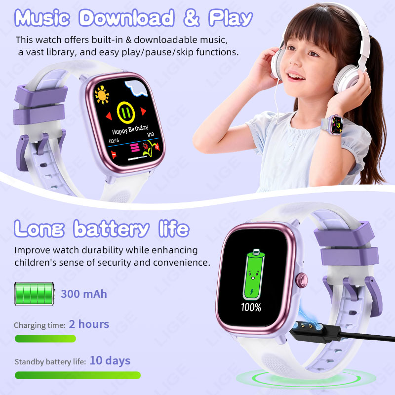 LIGE Jam Tangan Pintar Anak Pe - French Connection Watches Smartwatch App ulasan dan harga