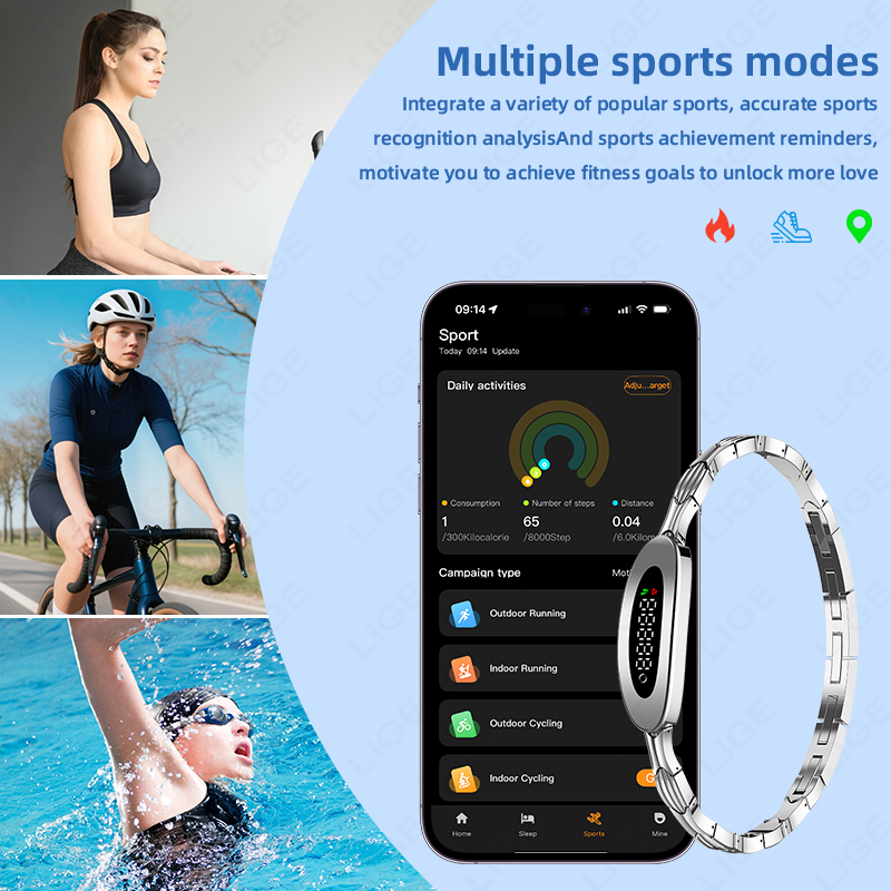 LIGE 2026 Gelang Pintar Ultra  - Couple Watches Smartwatch ulasan dan harga