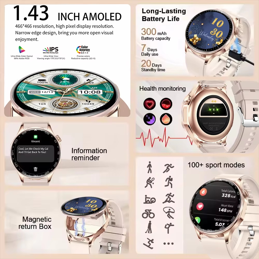 Jam Tangan Pintar 2 in 1 TWS H - Smartwatch Noise Watches For Women ulasan dan harga