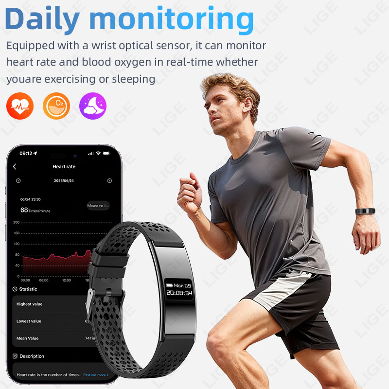 Gelang Pintar Baru Wanita Pria - Smartwatch Health Watches For Men ulasan dan harga