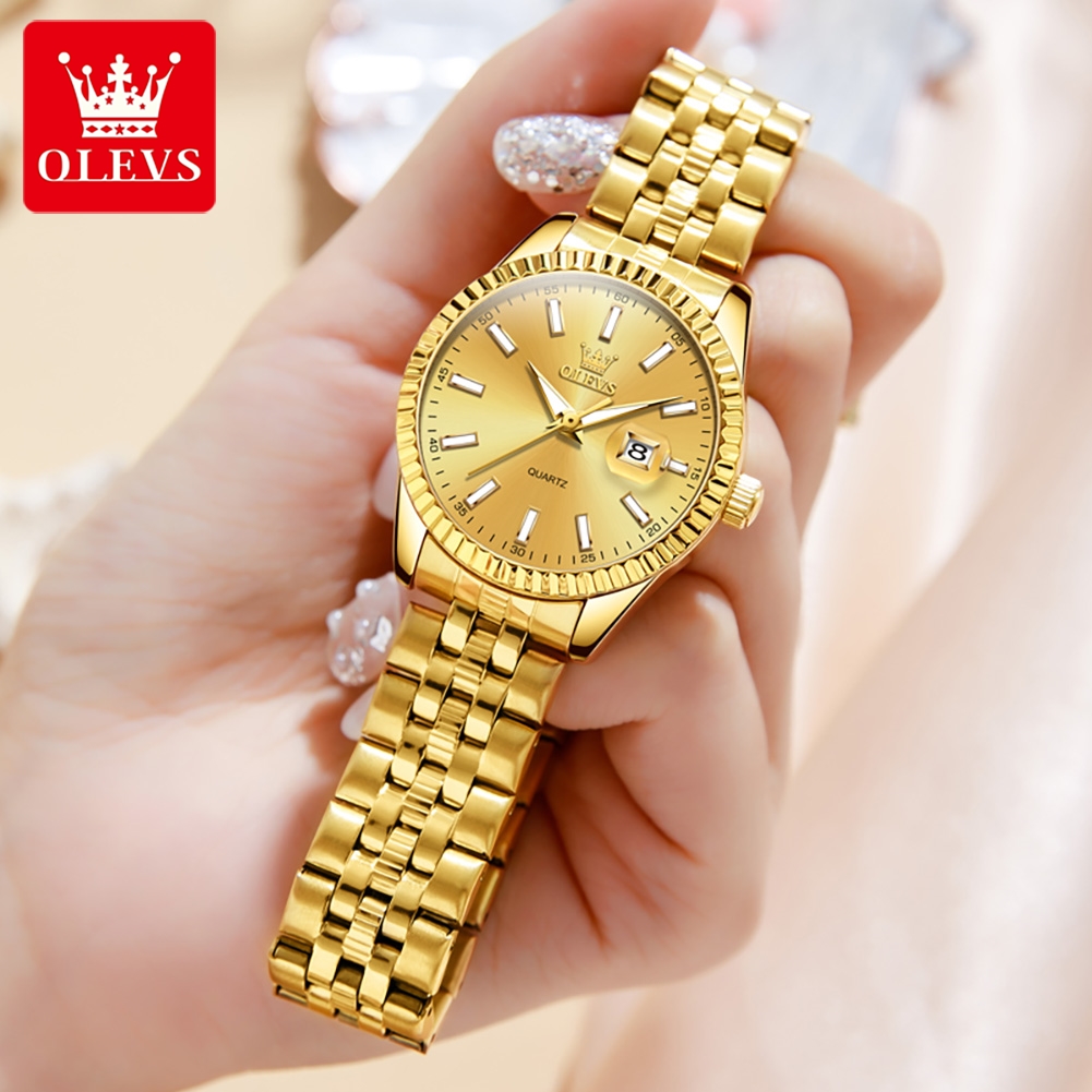 OLEVS jam tangan Quartz wanita - Minimalist Thin Watch ulasan dan harga