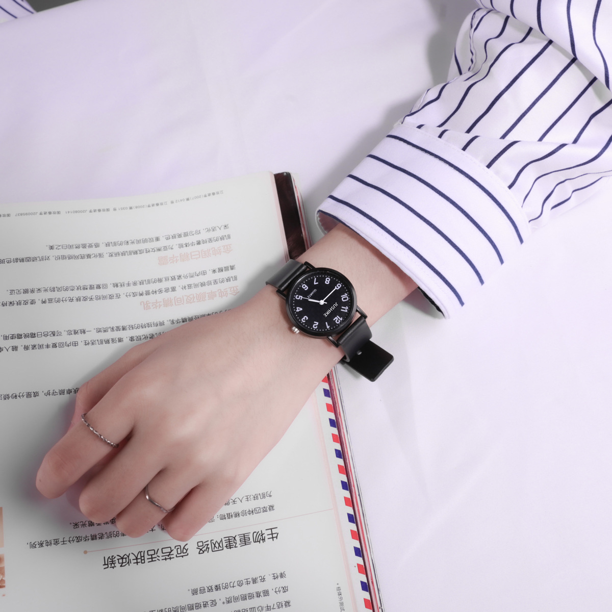 YIKAZE jam tangan wanita seder - Minimalist Thin Watch ulasan dan harga