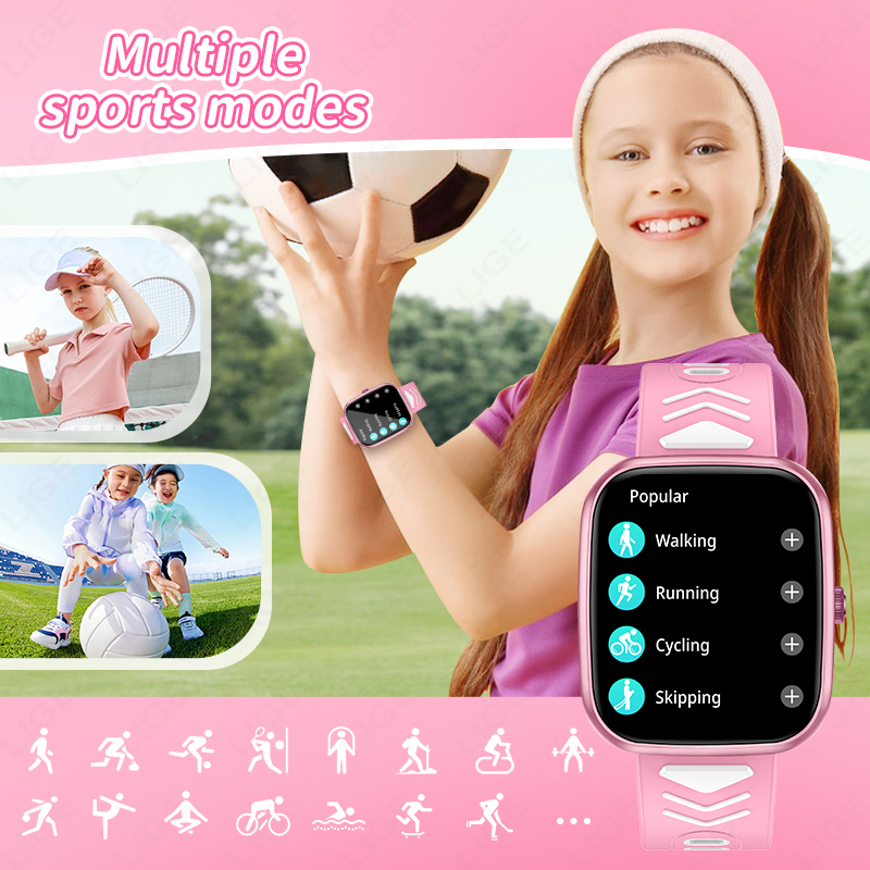 LIGE Jam Tangan Pintar Baru 1. - Smartwatch Digital Watches For Kid Boy With Alarm ulasan dan harga