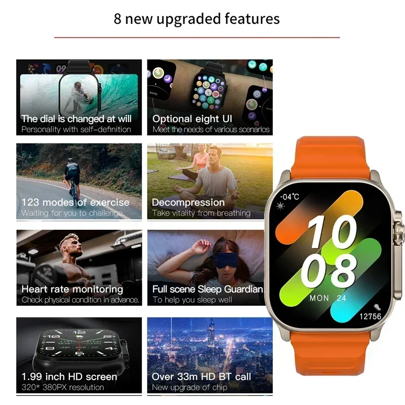 Jam Tangan Seri 9 Baru PK HK8  - Smartwatch Watches For Mens ulasan dan harga