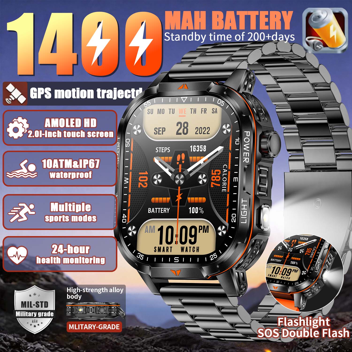 Jam Tangan Pintar Militer Baru - French Connection Watches Smartwatch App ulasan dan harga