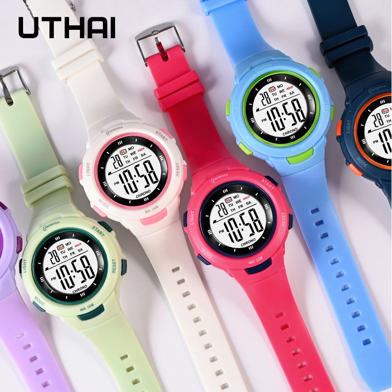 Utthai CE49 jam tangan anak ja - Smartwatch Digital Watches For Kid Boy With Alarm ulasan dan harga
