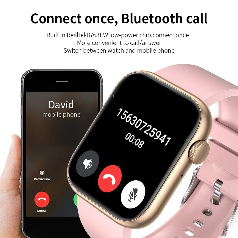 LIGE jam tangan pintar panggil - Smartwatch Watches For Mens ulasan dan harga