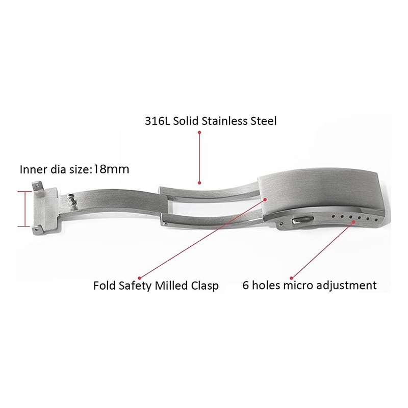 Gesper Jam Tangan Lipat Pengam - Watch Es ulasan dan harga