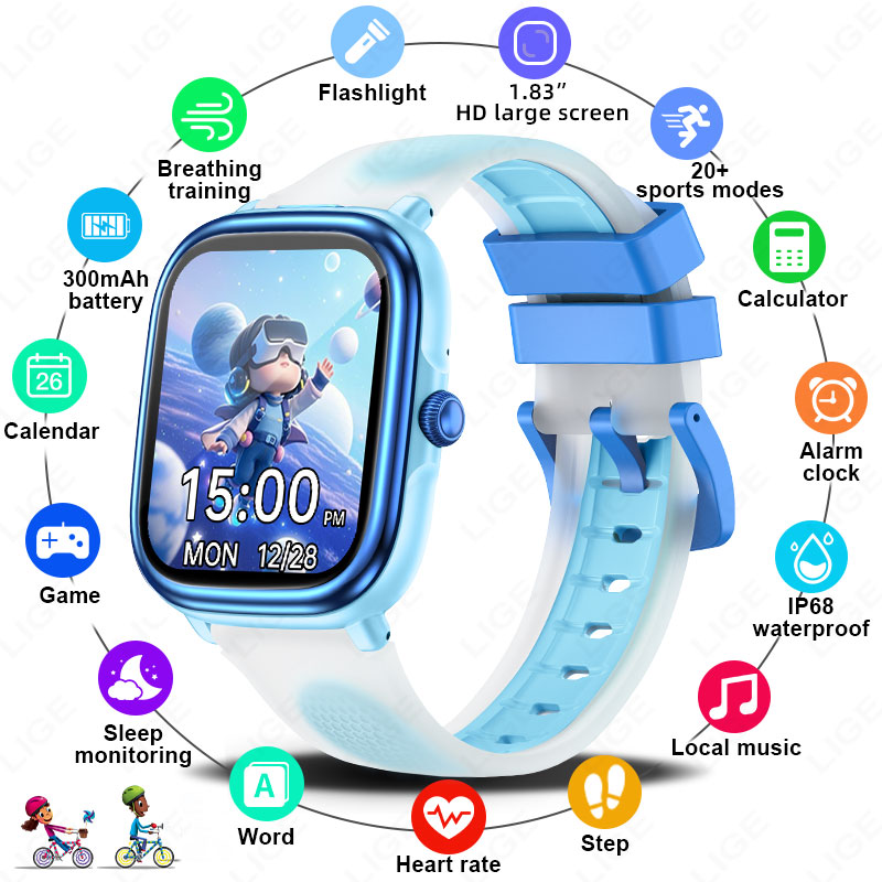LIGE Jam Tangan Pintar Anak Pe - French Connection Watches Smartwatch App ulasan dan harga